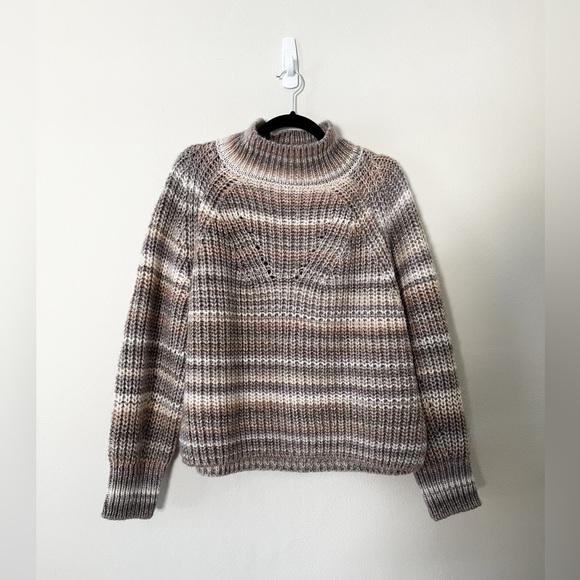 NWT ANTIK BATIK Wool Blend Striped Turtleneck Sweater Medium - Picture 6 of 9